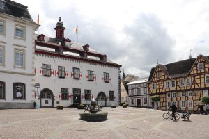 Altes Rathaus in Linz - erbaut 1517 und noch heute eine Besonderheit auf dem alten Marktplatz